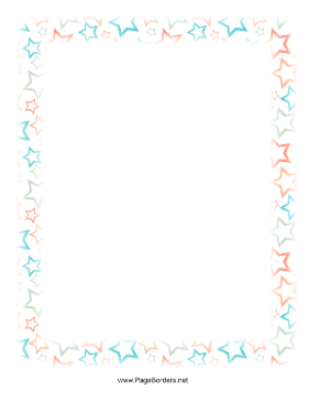 Kid Stars Border page border