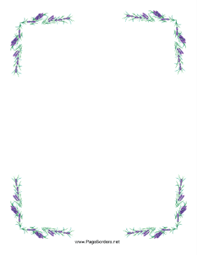 Lavender Border page border