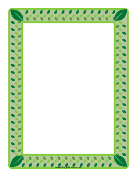 Leaf Border page border