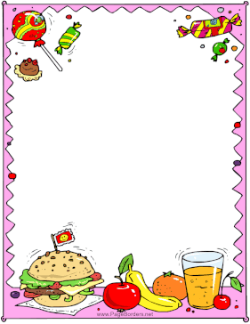 Lunch Medley page border