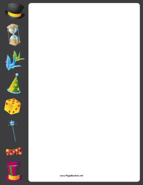 Magician Border page border