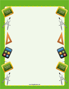 Math Border page border