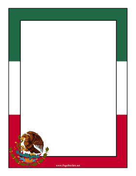 Mexico Flag Border page border