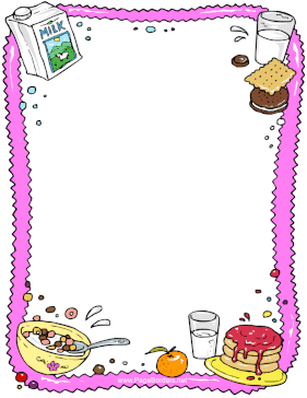 Milk And Breakfast page border