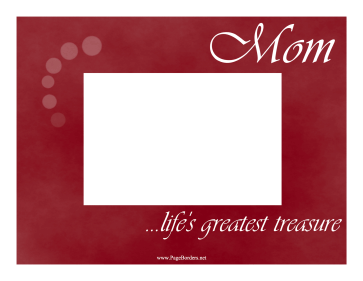 Mom Border Horizontal page border