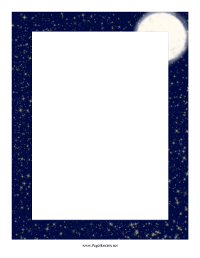 Moon Border page border