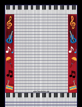 Musical Border page border