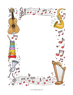 Musical Instruments page border