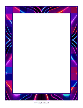 Neon Border page border