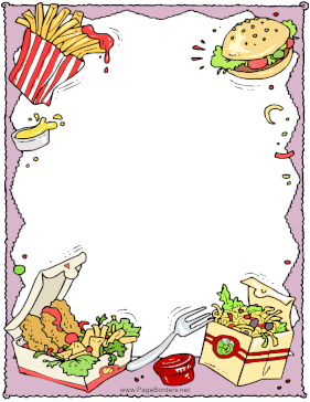 Nuggets And Fries page border