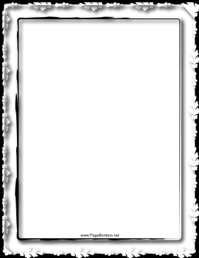 Oak Black and White Border page border