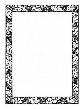 Oak Leaves Border page border