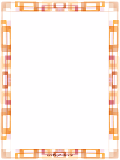 Orange Rectangle Border page border