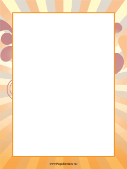 Orange Stripes Border page border