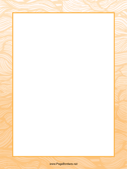 Orange Wave Border page border