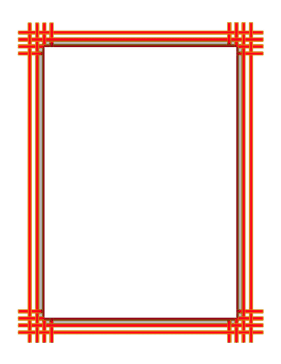 Orange Yellow Weave Border page border