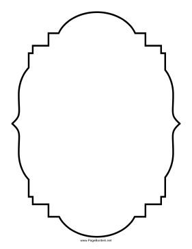 Ornamented Elliptical Border page border