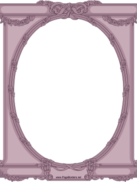 Ornate Oval Border page border