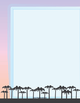 Palm Trees Border page border