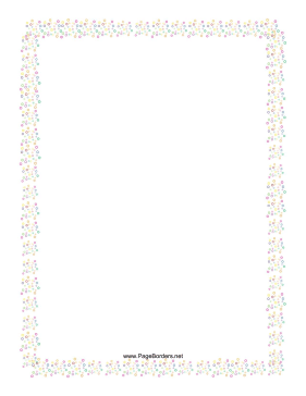 Pastel Colored Border page border