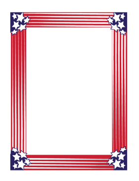 Patriotic Border page border