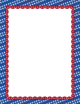 Patriotic Sparkler Border page border