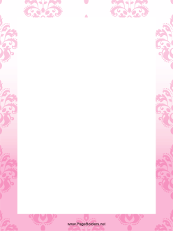 Pink Abstract Border page border