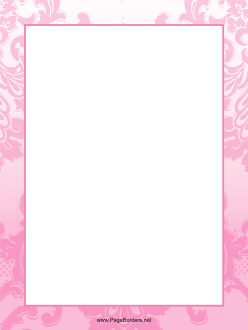 Pink Teardrop Border page border