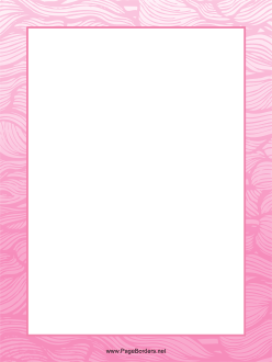 Pink Wave Border page border