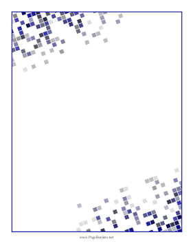 Pixel Squares Border page border