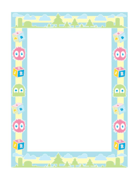 Preschool Border page border