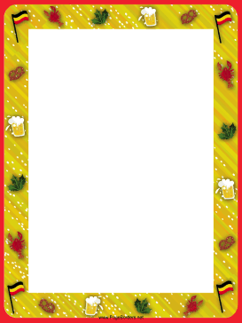 Pretzels and Beer Border page border