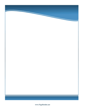 Professional Wavy Striped Border Blue page border