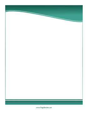 Professional Wavy Striped Border Green page border