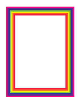 Rainbow Border page border