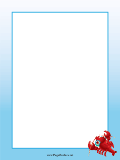Red Lobster Border page border