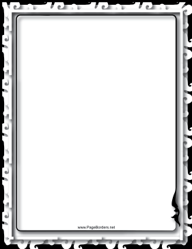 Relief Black and White Border page border