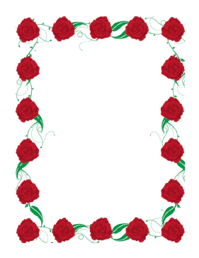 Rose Border page border