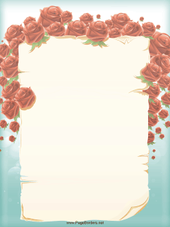 Roses Border page border