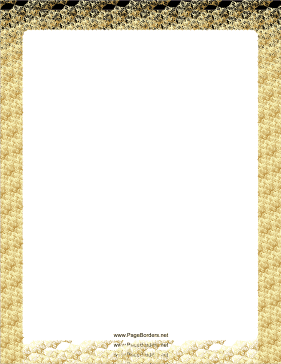 Rows of Flakes Snowflake Border page border