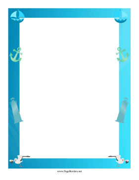 Sailing Border page border