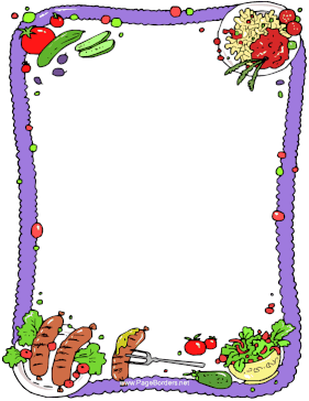 Sausage Dinner page border