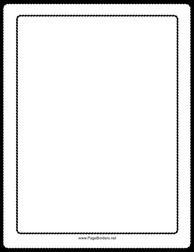 Scalloped Black and White Border page border