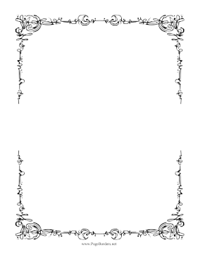 Scribble Black and White Border page border