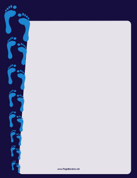 Shrinking Footprint Border page border