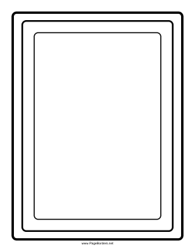 Simple Rectangular Border page border