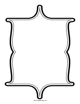 Six-Pointed Border page border