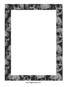 Skulls Border page border