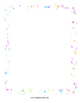 Small Confetti Border page border