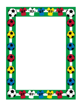 Soccer Border page border